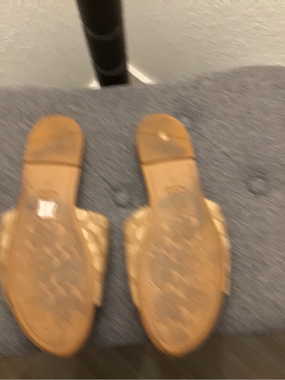 Coach Signature Canvas Slide Sandals in Tan and Brown - Picture 3 of 4